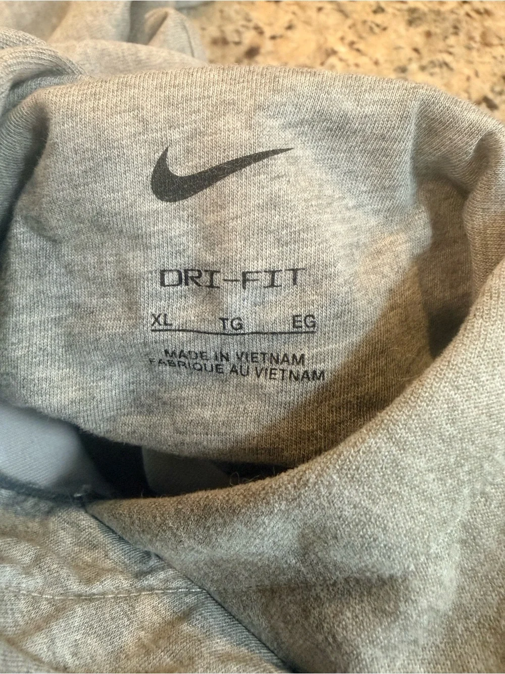 Nike USA Basketball Gray Hooded Sweatshirt with Navy & Red Logo